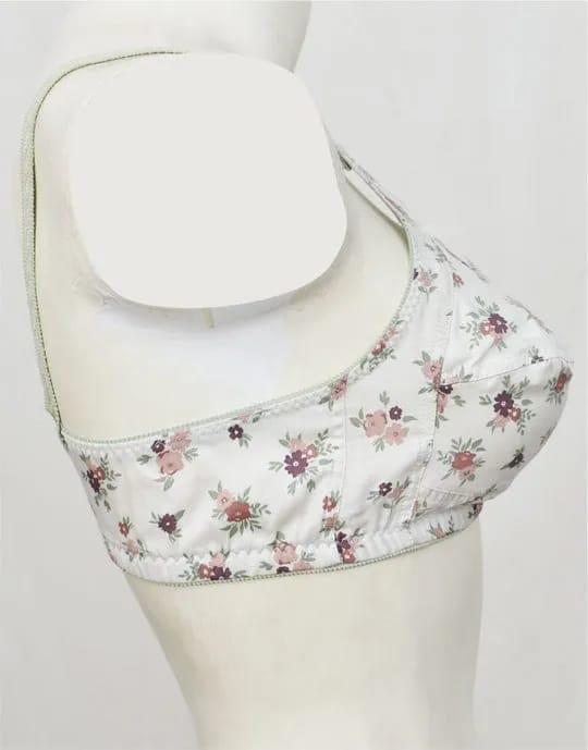 Cotton Printed Non Padded Bra Pack of 2