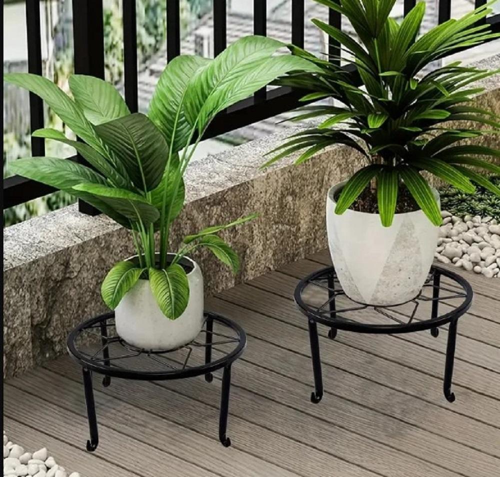 Modern Iron Plant Stand for Indoor and Outdoor use
