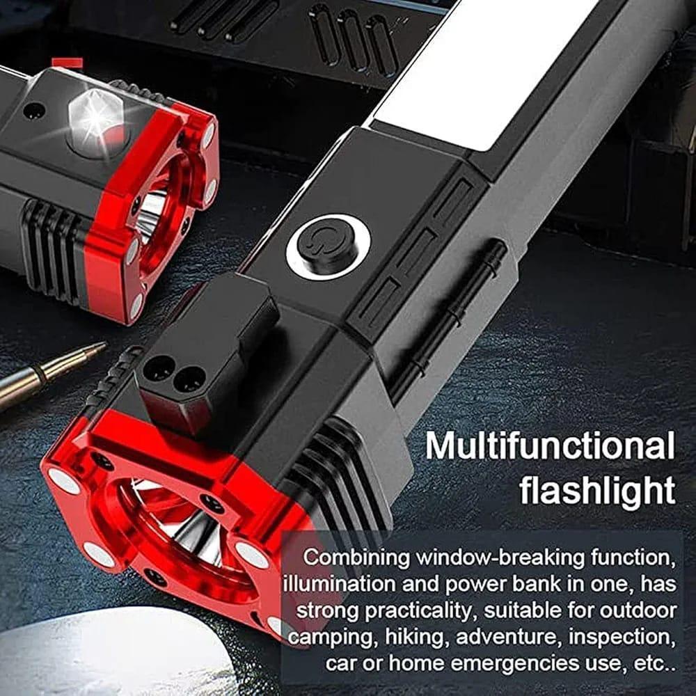 Rechargeable LED Torch Black Fast Charging